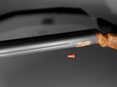 shotgun model with gauge Free 3D model
