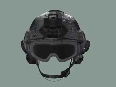 High Cut Tactical Helmet 3D Model Low-poly 3D model