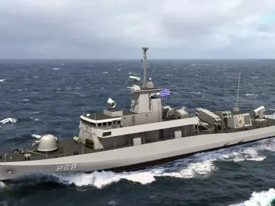 SUPERVITA ROUSSEN CLASS FAST ATTACK CRAFT HS DANIOLOS 3D model