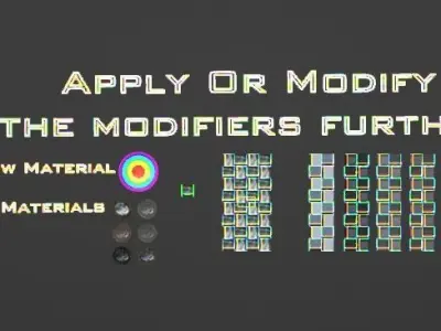 Sci-fi Cubes Low-poly 3D model