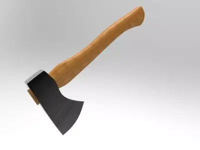 Simply axe Low-poly 3D model