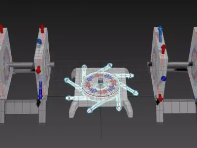 Octo Vortex Tesla Turbine - Concept 01 3D model