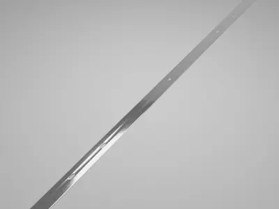 Metal Meter Stick Low-poly 3D model