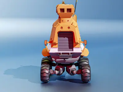 Sci-Fi Space Rover 3D model