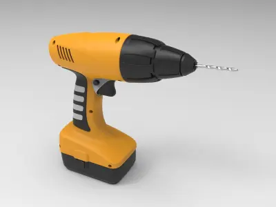 Cordless Drill Machine 3D model