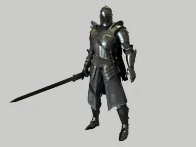Knight 3D model 4