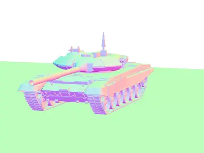 Modern Main Battle Tank  - MorisonDesign   Low-poly 3D model