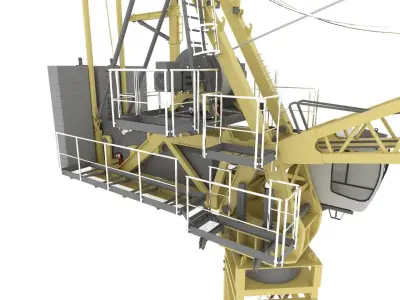 Construction Site Crane 3D model