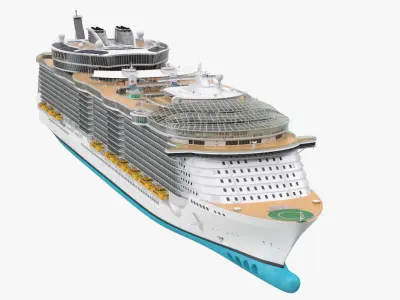Cruise Ship Simple Details Generic 3D model