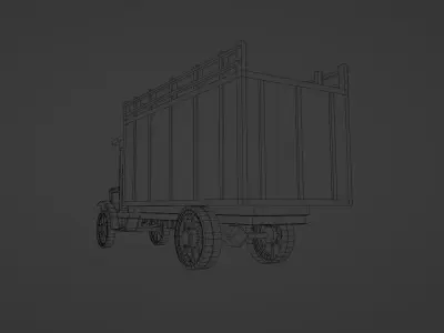 White 1921 Low-poly 3D model