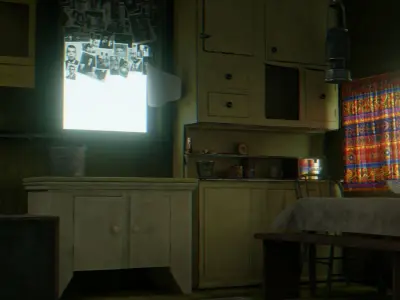 VINTAGE HOUSE  Low-poly 3D model