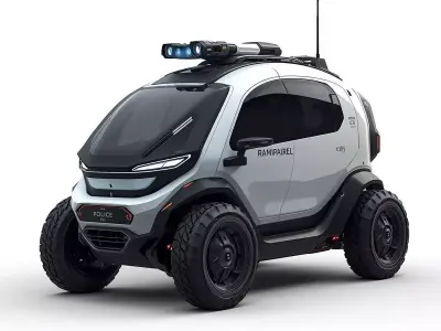 AI-Controlled Urban Patrol Pod 3D Model Low-poly 3D model purchase