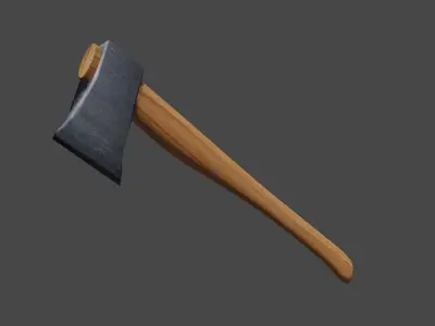 Simple Ax Low-poly 3D model