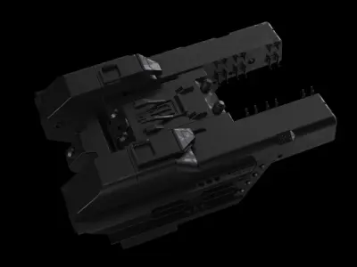 part scifi mortals spacecraft  vol2 3D model
