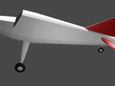 Airplane with propellers Free 3D model