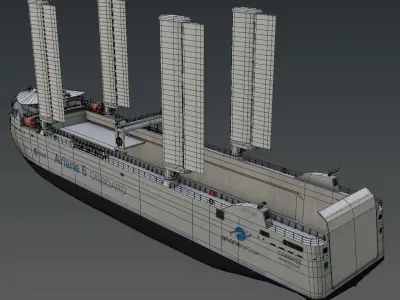 Wind assisted ships 3D model collections Low-poly 3D model