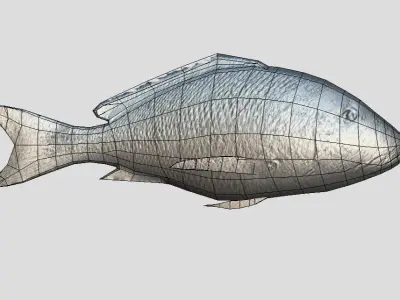 Red Snapper Low-poly 3D model purchase