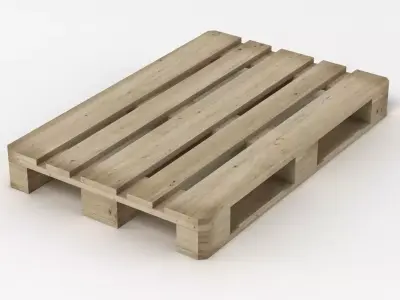 Europallet wooden pallet Low-poly 3D model purchase