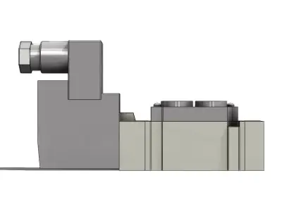Valvula Solenoide SMC SY5120 3DZ 01 Solenoid Valve 3D model