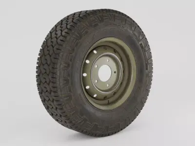 Wheel dirt Free 3D model