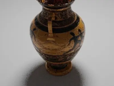 Greek Jar Low-poly Low-poly 3D model