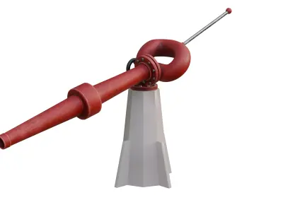 Water cannon  coast guard  water gun firefighter fire  3D model