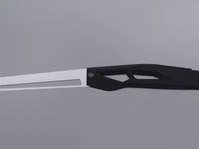 Sci fi knife concept Low-poly 3D model