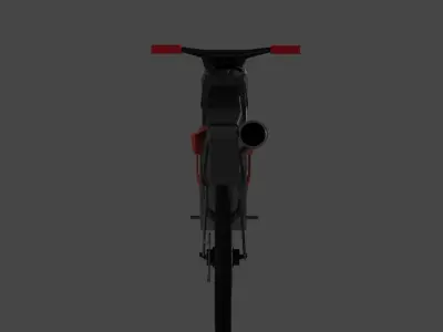 Dirt Bike Model Free low-poly 3D model