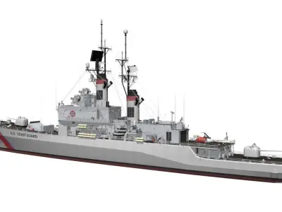 Coast Guard Low-poly 3D model