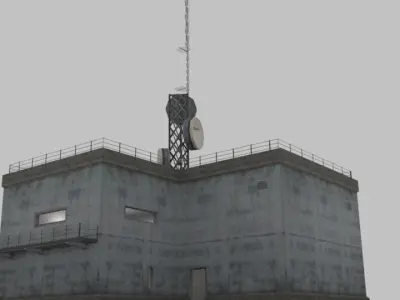 Free Radar Building Free low-poly 3D model