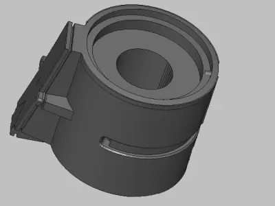 Arthas plastic container with hole in it 3D print model