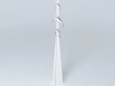 Transmission line tower 21 Strautu  Dzelzavas street Riga Latvia Free 3D model