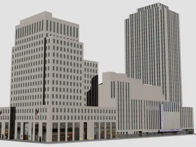 Radio City Music Hall Building 1270 Avenue 3D model