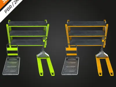 Warehouse Prop Low-poly 3D model purchase
