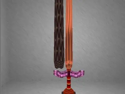 Sultan Sword Low-poly 3D model