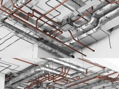 Industrial ceiling  3D model
