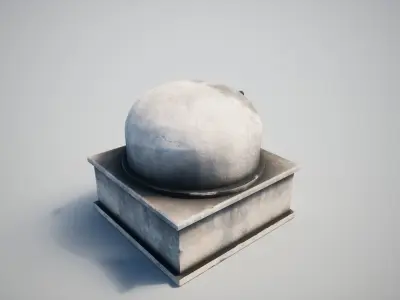 Medieval Oven Low-poly 3D model