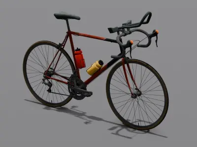 Bicycle 3D Model Low-poly 3D model