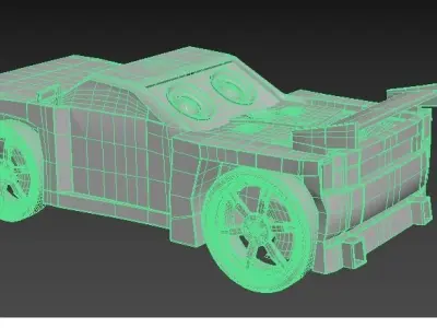 CAR BASSLINE HOT WHEELS ACCELERACERS  Low-poly 3D model