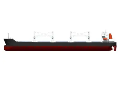 bulk carrier 3D model