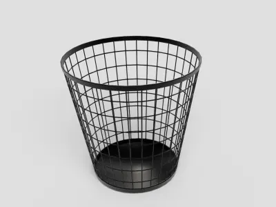 Trash Bin Free low-poly 3D model buy