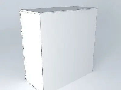 Indiana red pine shelf 3D model