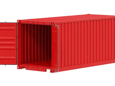 Shipping Container BLENDER 3D Model Cycles 3D model