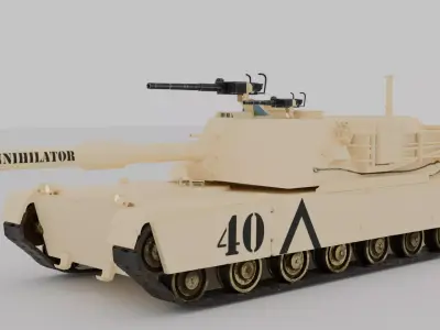 M1A1 Abrams Tank 3D model