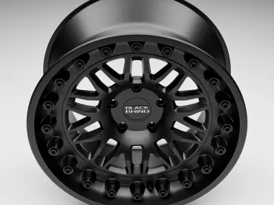 Black Rhino Fury Rim  3D model