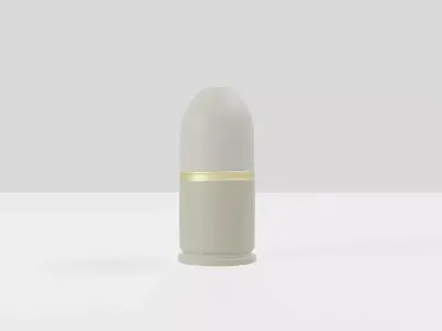 Grenade launcher bullet for military games and war cg projects Low-poly 3D model