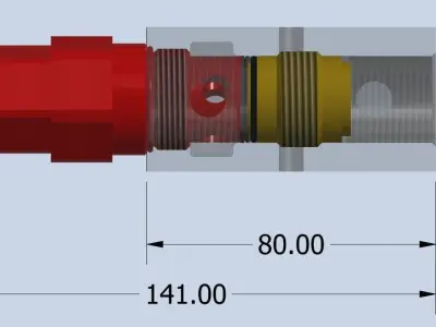 Hydraulic Sequence valves 120lpm 3D model