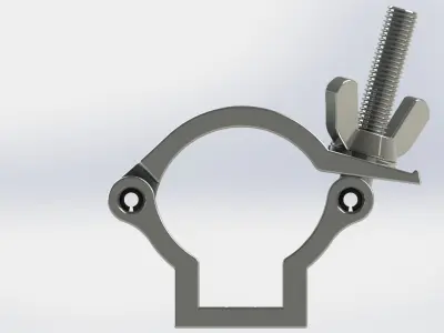Clamp for pipe 30-34 mm  75 kg 3D model