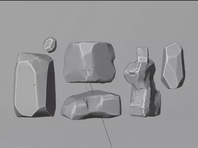 Rock Pack 3D model purchase