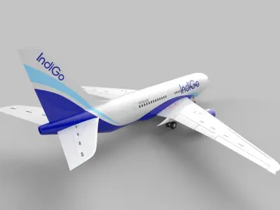 Indigo Aeroplane 3D model